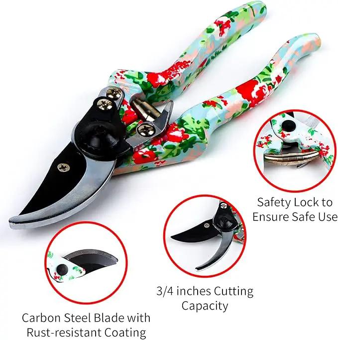 Gifts for Mom, JUMPHIGH Womens Gardening Gifts Set, Floral Gardening Tools with Tote Bag, Gifts for Her for Girlfriend, Birthday Gifts for Women, Gardening Kit Womens Gifts for Christmas (Blue) by GreenHaven Gardens