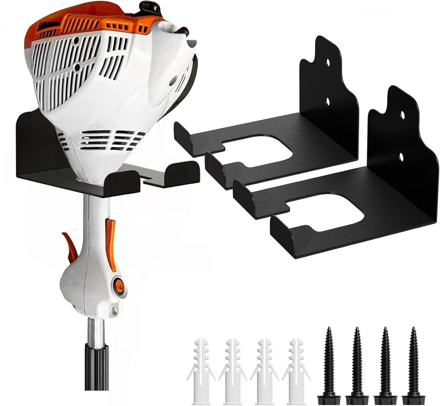 Garage Organizer Trimmer Rack, Garden Power Tool Hanger Weed Whackers Holder Wall Mounted for Grass Trimmer, Hedge Trimmer, Garage Trimmer, Garden Tools,2 Pack by GreenHaven Gardens