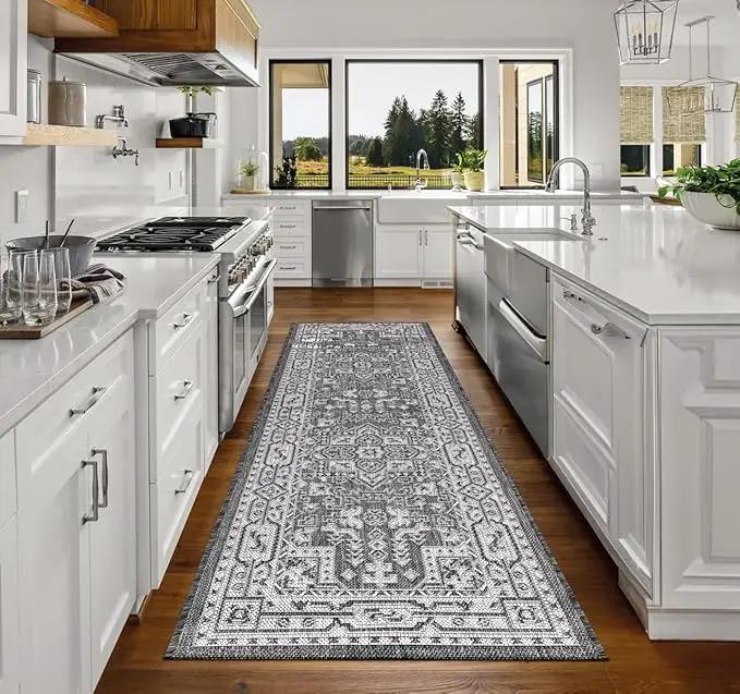 Keen Home Design Terrace Outdoor Runner Rug - 2x12 Washable Indoor/Outdoor Rug for Patio, Kitchen, Balcony, Beach, Garden, Deck and Porch, Size: 2'2"x11'10" by GreenHaven Gardens