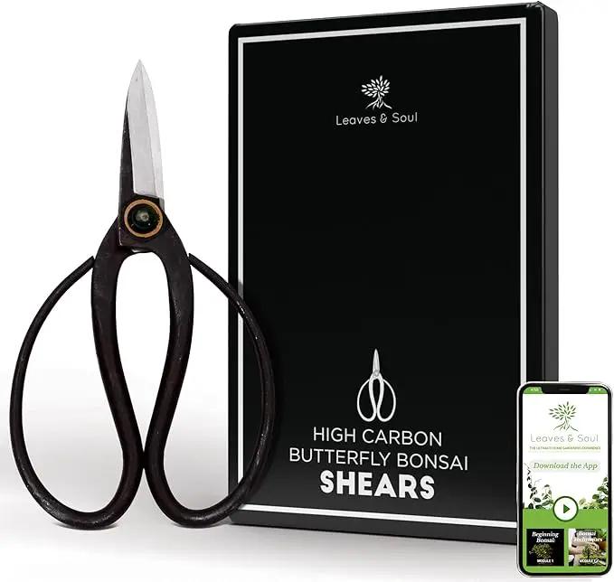 Professional Bonsai Butterfly Scissors | Pruning Shears for Trimming Plants | Japanese Gardening, Bonsai Tools | Garden Scissors by GreenHaven Gardens