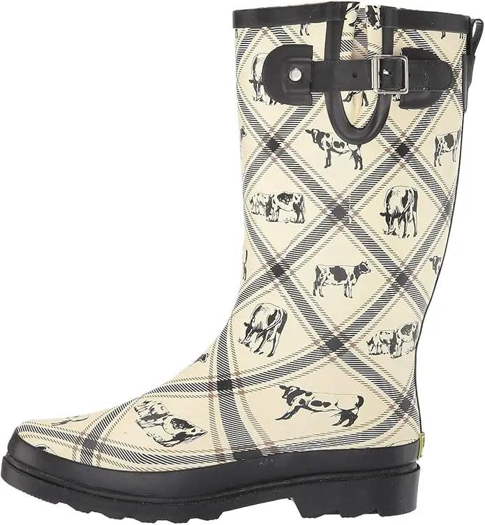 Western Chief Women's Tall Waterproof Rain Boot Outdoor Garden Shoes by GreenHaven Gardens