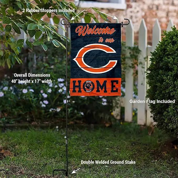 WinCraft Bears Welcome to Our Home Garden Flag and Flagpole Mount by GreenHaven Gardens