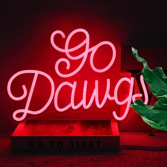 American Football Neon Sign Football Led Neon Light University Fans Rugby Game Neon LED Sign Red Letters Neon Light Up Sign for Bedroom Game Room Man Cave Party Decor Football Fans Gifts by GreenHaven Gardens