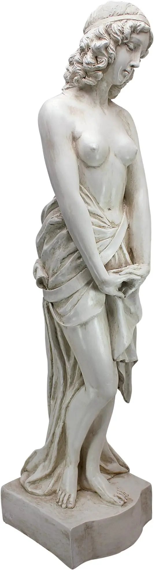 Design Toscano Harmonia Greek Woman Patroness of Harmony Indoor/Outdoor Garden Statue, 34 inches tall, Cast Stone Resin, Antique Stone Finish by GreenHaven Gardens