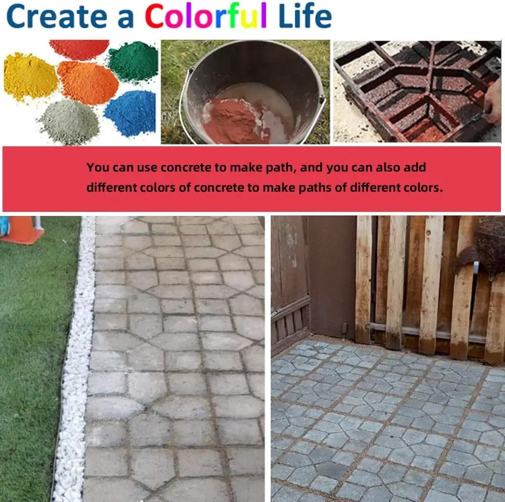 Anothera 2Pack 15.7"x15.7"x1.57" Walk Maker Reusable Concrete Path Maker Molds Pathmate Stone Molding Stepping Stone Paver Lawn Patio Yard Garden DIY Walkway Pavement Paving Moulds (Square) by GreenHaven Gardens