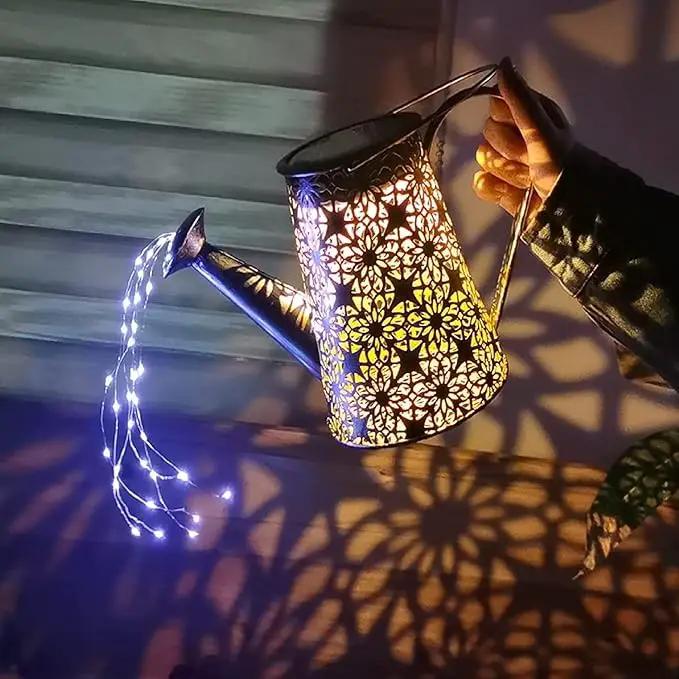 Solar Watering Can Lights, Large Retro Metal Hanging Solar Lights Outdoor Waterproof, Gardening Gifts for Mom Grandma Women Birthday, Garden Decor Yard Light Outside for Porch Landscape Patio by GreenHaven Gardens