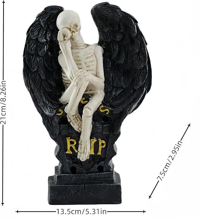 Halloween Decoration Solar Garden Statue Skeleton Spooky Hands Mummy Pumpkin Outdoor Figurines Lighted Lawn Yard Patio Porch Ornament Gift by GreenHaven Gardens