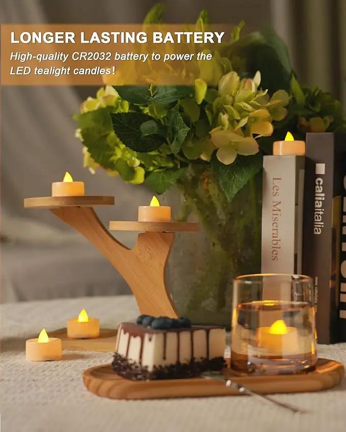BEICHI Flameless Candles, 12Pack Battery Operated Candles, LED Tea Lights Candles Battery Operated, Flickering Fake Candles for Wedding Halloween Christmas Diwali- Warm Yellow by GreenHaven Gardens