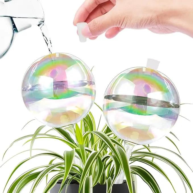 ZephyrBloom 13 oz Up 2 Weeks Large Plant Watering Globes & Bulbs, Self Watering Glass Globes to Water Plants While Away, Indoor Outdoor Automatic Slow-Release Watering Bulbs for Houseplants 2 Pack by GreenHaven Gardens