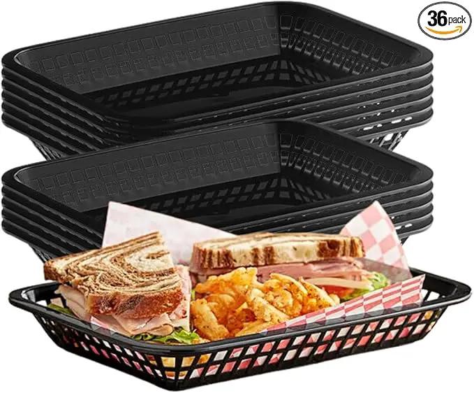 TableCraft Products C1079BK Cash and Carry Grande Basket, Large, Black (Pack of 12) by GreenHaven Gardens