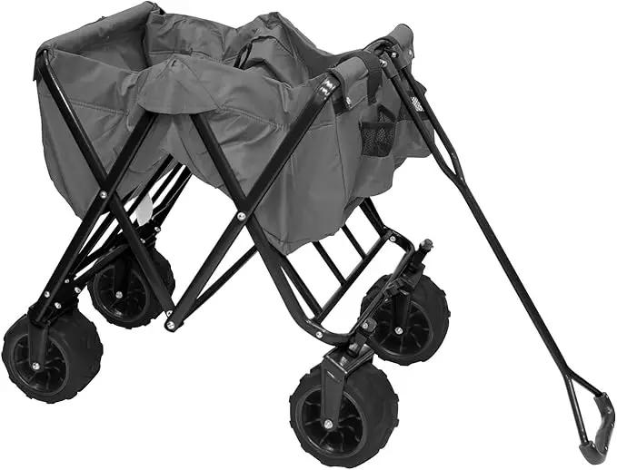 Creative Outdoor Original Folding Wagon All-Terrain Wheels by GreenHaven Gardens