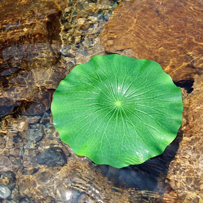 Superdream Artificial Realistic Lily Pads Floating Scenery Lotus Pods for Pool Decoration Aquarium Fish Pond Water Decorative (15 Pack) by GreenHaven Gardens