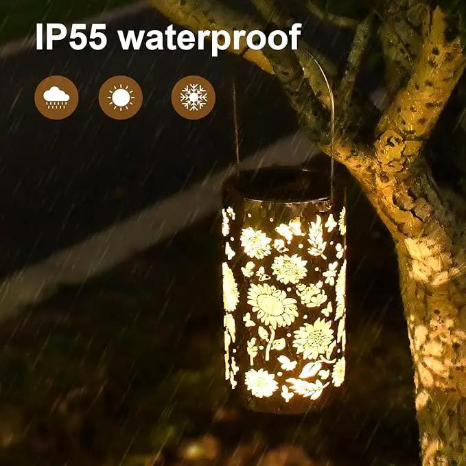 Solar Lanterns Sunflower Lights, Outdoor Garden Decor Waterproof Hanging Lantern Sunflower Solar Lights Gifts for Women Mom Grandma Decorative Yard Patio Deck Porch, 1 Pack by GreenHaven Gardens