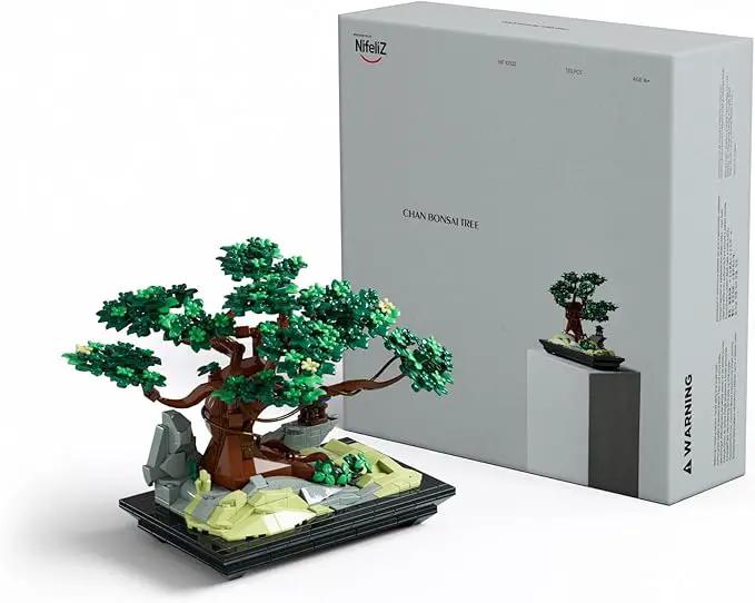Nifeliz CHAN Bonsai Tree Building Set, Artificial Plant Model Toy for Desk or Home Decor, Peaceful Gift Idea for Adults and Nature Lovers (733 PCS, NF10322) by GreenHaven Gardens