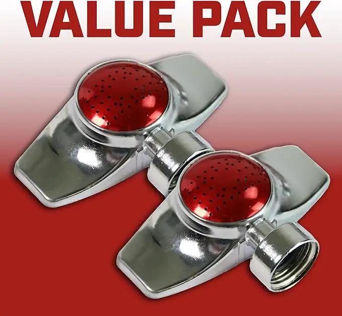 Chapin 6-9489: Rectangular Pattern Spot Sprinkler 2 Pack, 360 Degree Sprinkler Head for Small Gardens and Lawns, Up to 30-Feet Coverage Area, Lawn Sprinkler, Small Area Yards and Garden Watering, Red by GreenHaven Gardens