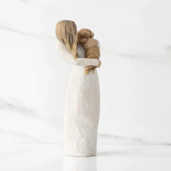 Willow Tree Adorable You (Golden Dog), A Joyful Friendship, Expresses Relationship with a Much-Loved Pet Dog, Sculpted Hand-Painted Figure by GreenHaven Gardens