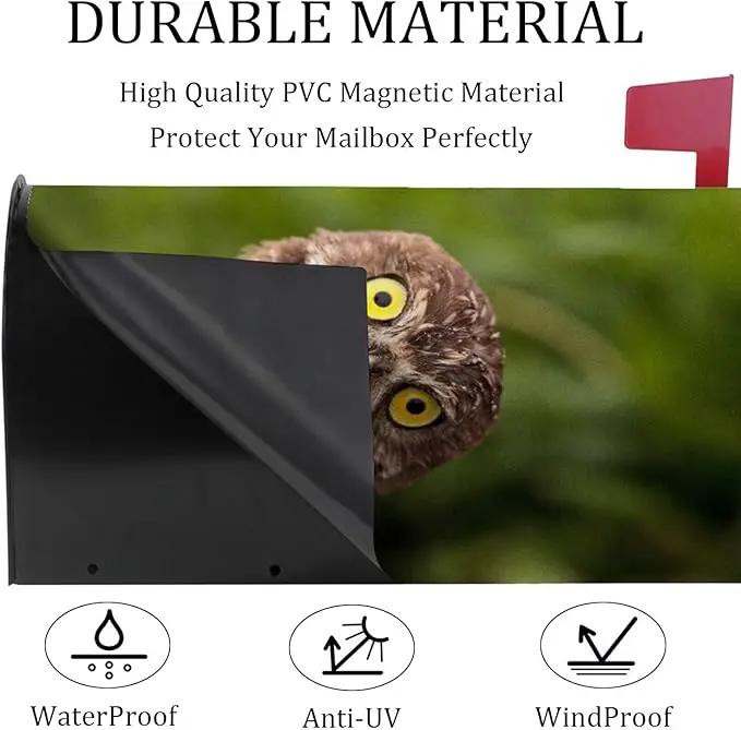 Mailbox Covers Magnetic,Funny Owl Letter Post Box Wraps Cover for Outdoor Garden Yard Decorations Standard Size 18" X 21" by GreenHaven Gardens