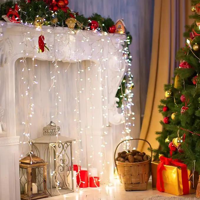 2 Pack 36ft 100 LED Battery Operated String Lights with Remote Timer Waterproof 8 Modes String Lights for Bedroom, Garden, Easter, Party, Christmas Indoor and Outdoor Decorations -Cool White by GreenHaven Gardens