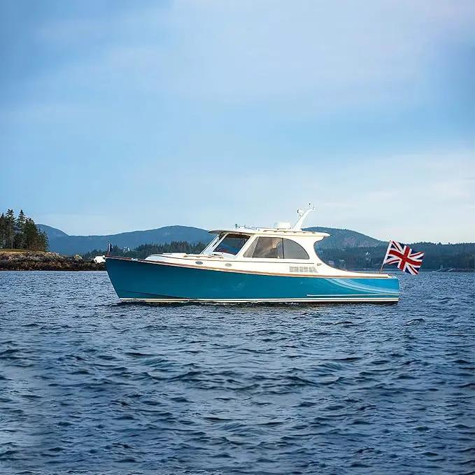 Homissor British Flag 12x18 Union Jack England Boat Flags Embroidered Sewn Stripes United Kingdom 1x1.5 UK Flag Heavy Duty Outdoor by GreenHaven Gardens