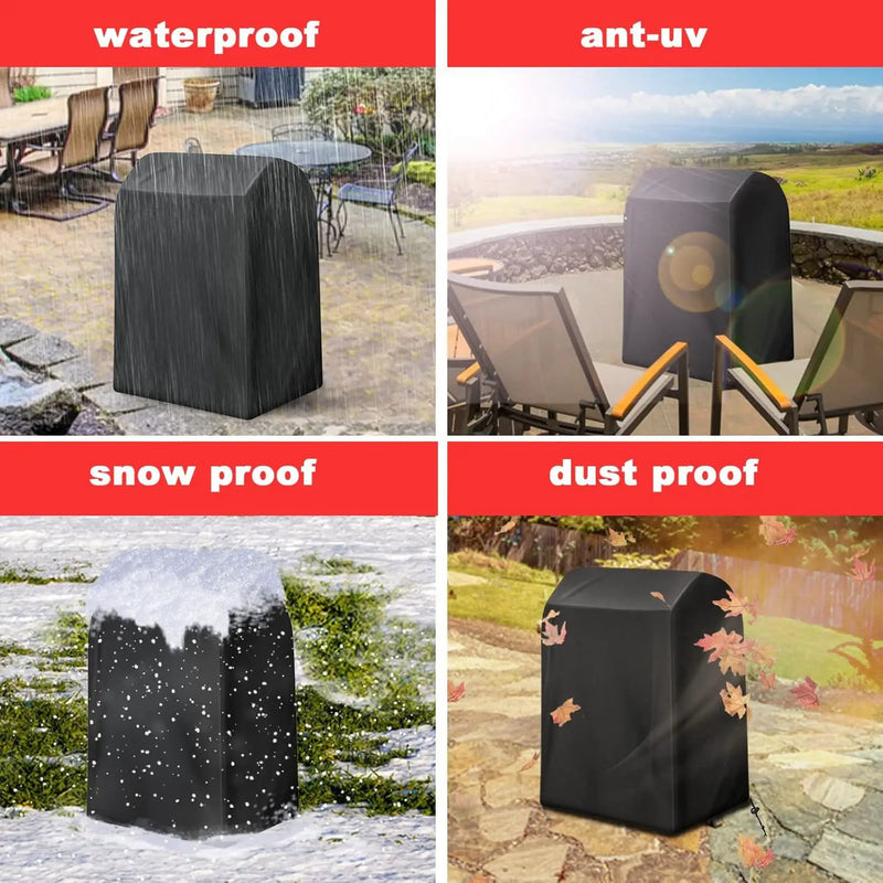 Grill Cover, 75-Inch Heavy Duty Waterproof UV Resistant BBQ Grill Cover for Outdoor Grill, Fit for Nexgrill Brinkmann Weber Char-Broil and More by GreenHaven Gardens