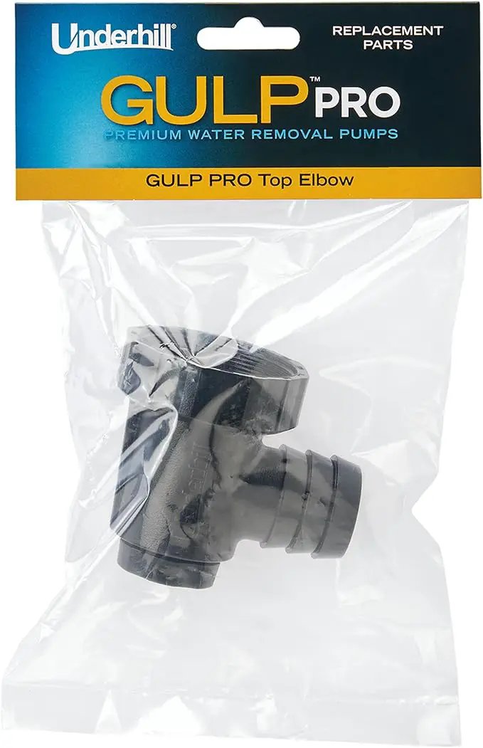 Underhill Top Elbow for Water Pump Big Gulp Pro 36" and Gulp Pro 22" Pumps, Replacement Parts, Repair, for Irrigation, Fountain, Sprinkler, Fluid Transfer, Boats, A-GRPTE by GreenHaven Gardens