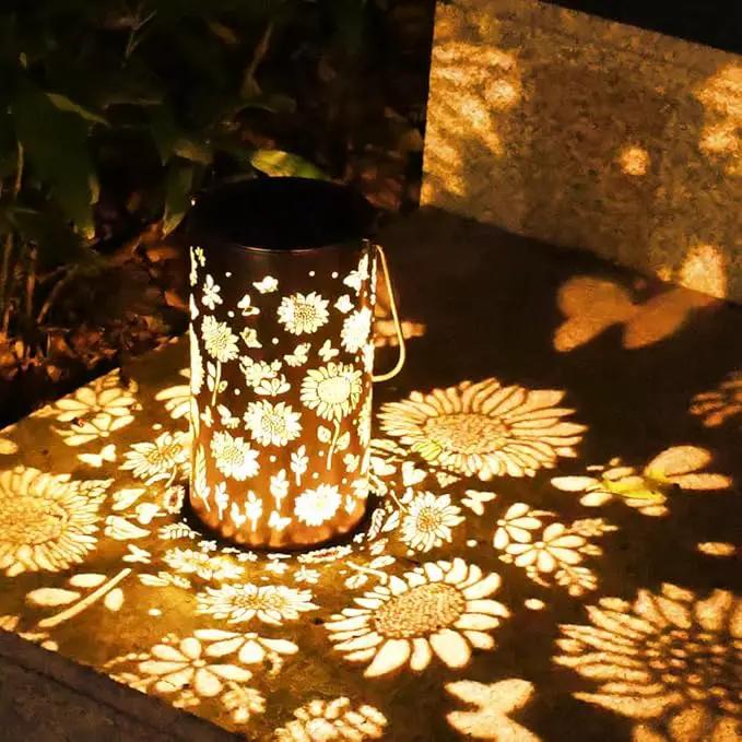 Solar Lanterns Sunflower Lights, Outdoor Garden Decor Waterproof Hanging Lantern Sunflower Solar Lights Gifts for Women Mom Grandma Decorative Yard Patio Deck Porch, 1 Pack by GreenHaven Gardens
