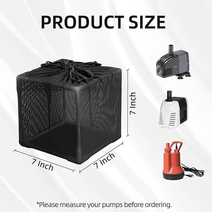 Fineday Pond Filter, Anti-Clogging Outdoor Mesh Water Pump Cover Barrier Bag Box Basket (7 inch) by GreenHaven Gardens