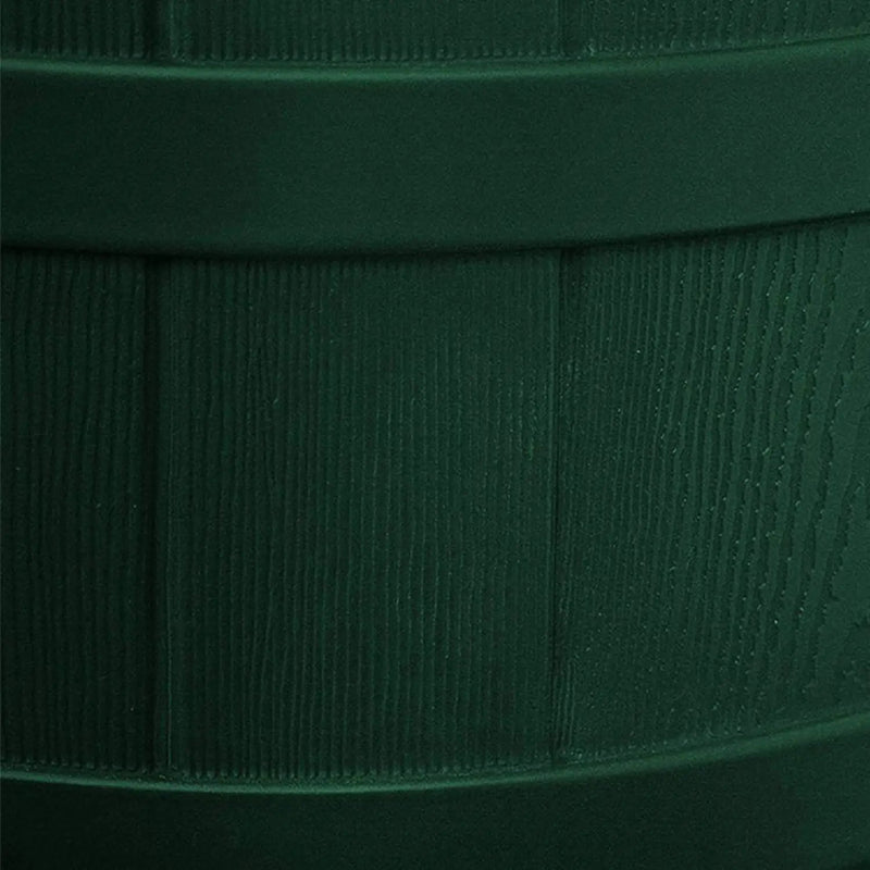 Good Ideas Rain Wizard Water Storage Collection Barrel with Brass Spigot, Safety Screen, and 50 Gallon Capacity, Green (3 Pack) by GreenHaven Gardens