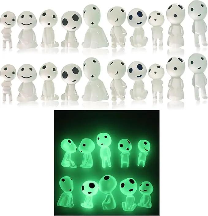 Oismys Glow in Dark Tree Elves Fairy 20Pcs Luminous Ghost Micro Landscape Accessories Garden Decoration Outdoor Patio Lawn Yard Fish Tank Potted Plants Kit by GreenHaven Gardens