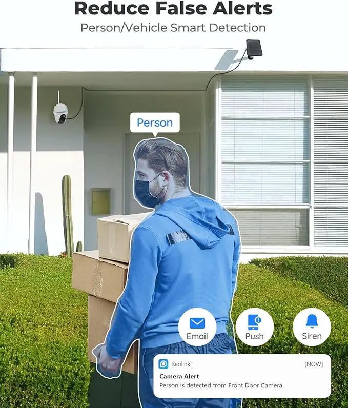 REOLINK Security Camera Wireless Outdoor, Pan Tilt Solar Powered, 5MP 2K+ Color Night Vision, 2.4/5GHz WiFi, Works with Smart Home for Surveillance, Home Hub Compatible, Argus PT + Solar Panel by GreenHaven Gardens