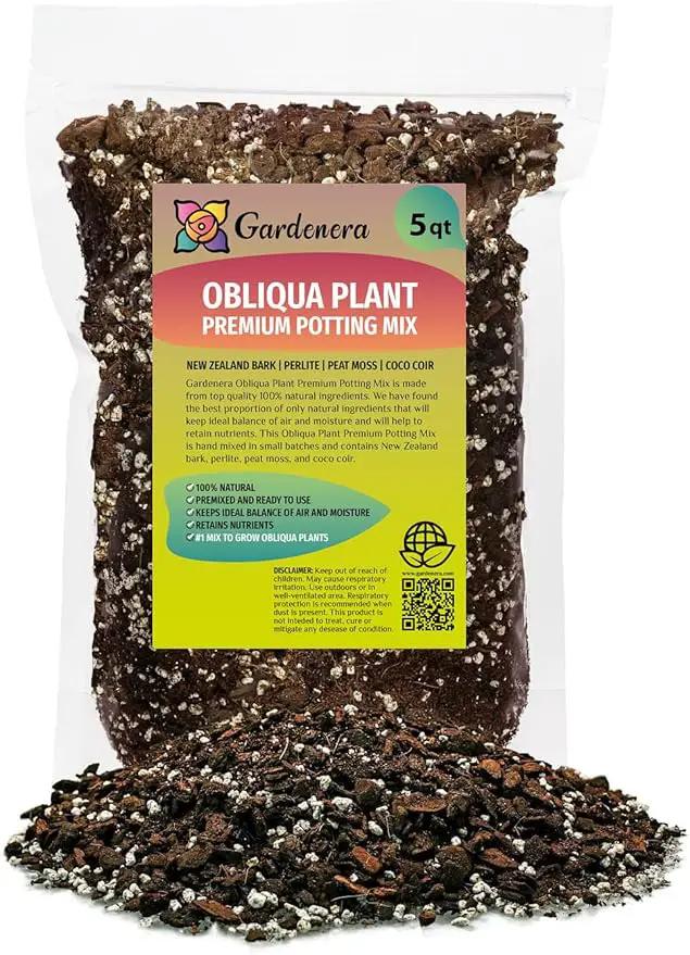 Moisture-Retaining Monstera Obliqua Potting Mix - Healthy Root Growth by Gardenera - 5 Quart by GreenHaven Gardens