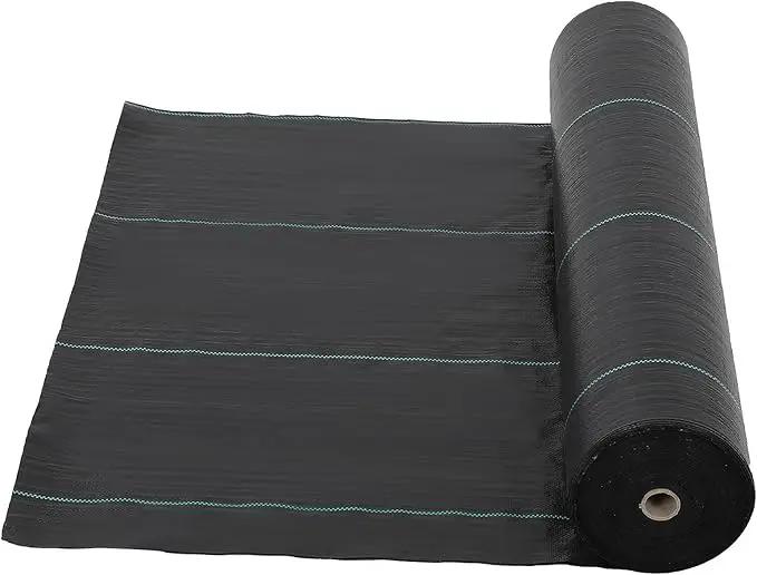 6.5 Ft x 300 Ft Heavy Duty Weed Barrier Landscape Fabric, 3Oz Professional Grade Weed Barrier Fabric for Gardening, Erosion Control & Construction, Durable Polypropylene Ground Cover by GreenHaven Gardens