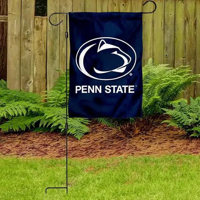 College Flags & Banners Co. Penn State Nittany Lions Garden Banner Flag with Stand Pole Holder by GreenHaven Gardens