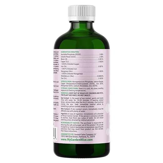 0-3-2 African Violet Fertilizer for Indoor Plants: Concentrated Plant Food – Plant Fertilizer, Bloom Booster for All Violets, Indoor Flowering Plants, Vigorous Growth and Blooming (8 OZ) by GreenHaven Gardens
