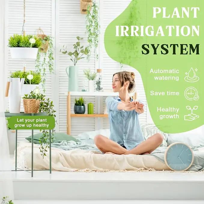 4 PCS Plant Self Watering Globes 8.9 Inch Plant Watering Devices Colorful Glass Glass Watering Bulbs for Indoor Outdoor Plants by GreenHaven Gardens