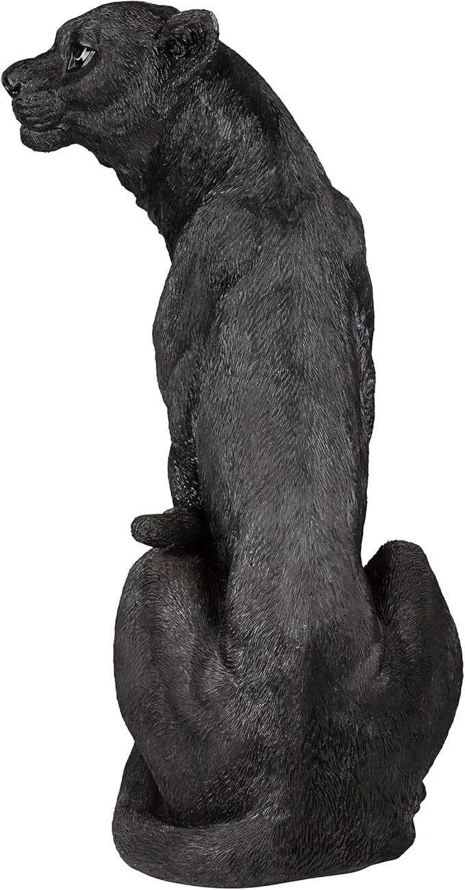 Design Toscano Pensive Panther Black Jaguar Statue by GreenHaven Gardens