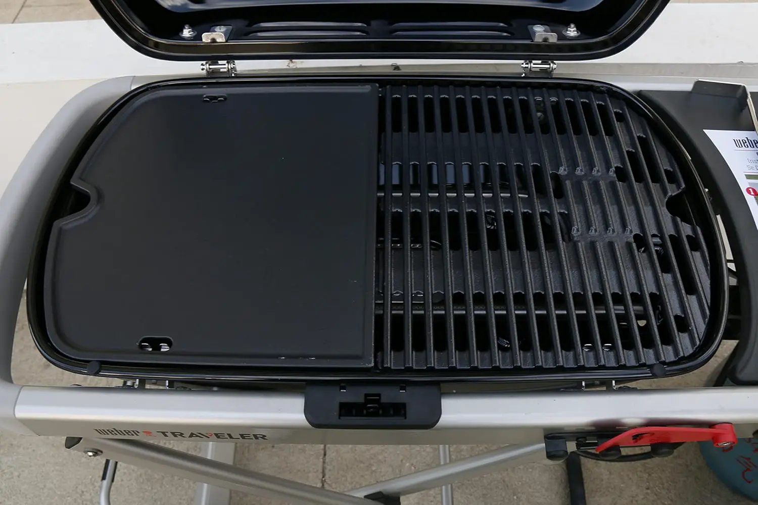 Uniflasy Cast Iron Griddle for Weber Traveler Portable Gas Grill, fits Weber 9010001 Traveler Portable Gas Grill, Cooking Griddle by GreenHaven Gardens