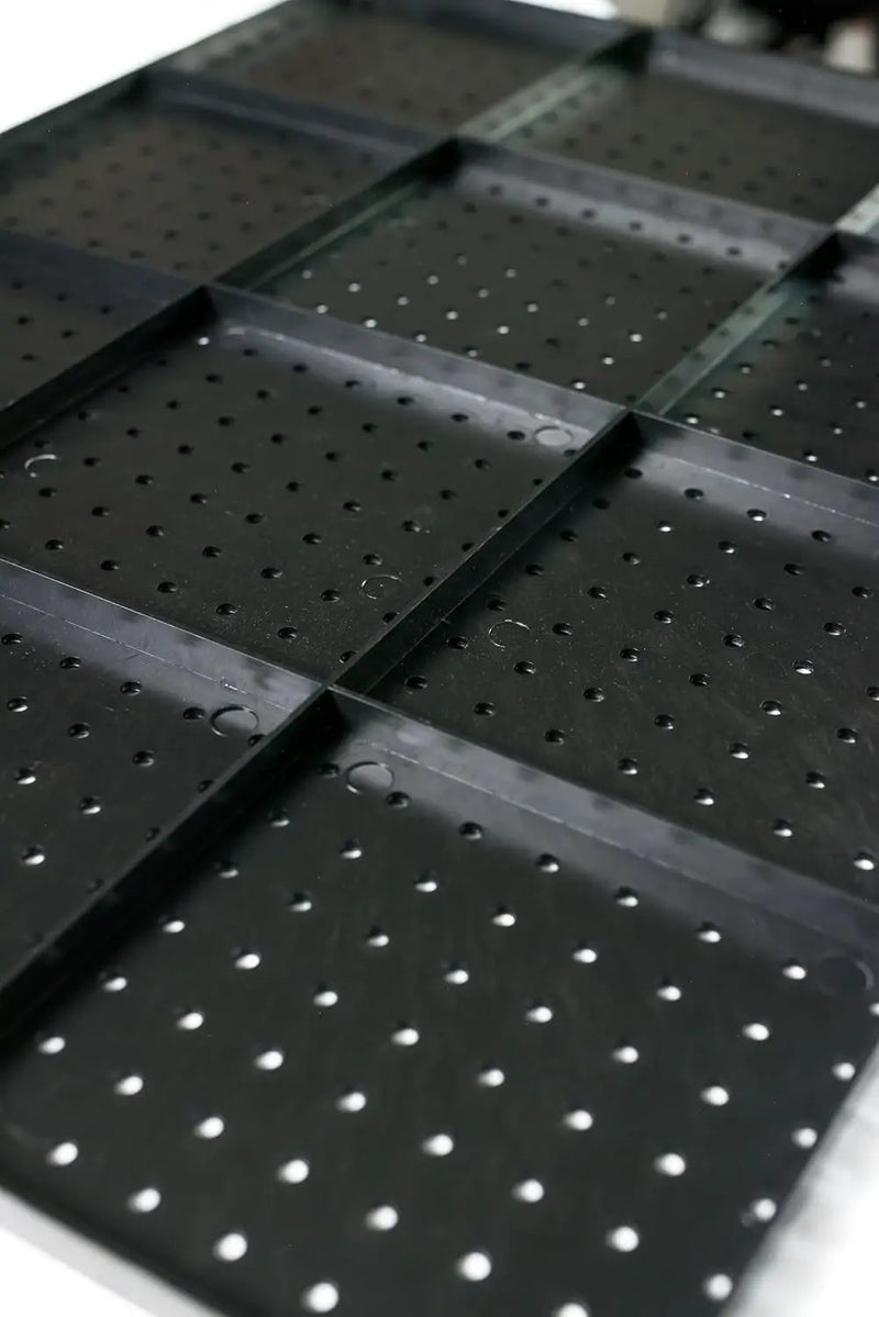 WallPeg Pegboard Kit - 3 ea. 24"x16" Black Peg Boards Panels - Made in USA by GreenHaven Gardens