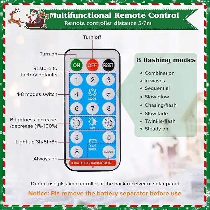 19.3in Christmas Solar Candy Cane Lights, 20 Pcs Pathway Light with Snowflake 8 Flashing Modes, Outdoor Christmas Decorations for Outside Path, Walkway, Driveway, Sidewalk, Porch, Yard, Garden by GreenHaven Gardens