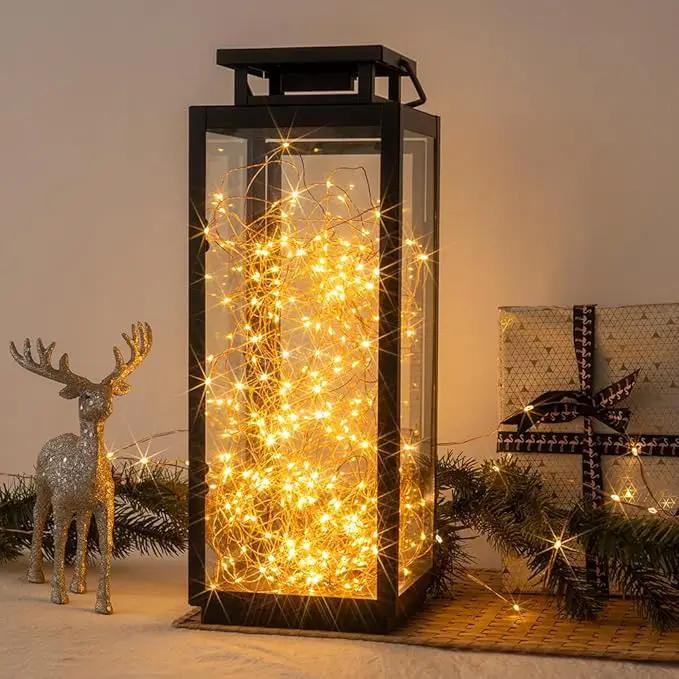 Solar String Lights Outdoor,200FT 600 LEDs Solar Fairy Lights,Waterproof Solar Light for Outside 8 Modes Button Controlled for Patio Gardens Backyard Tree Wedding Christmas,Warm White by GreenHaven Gardens