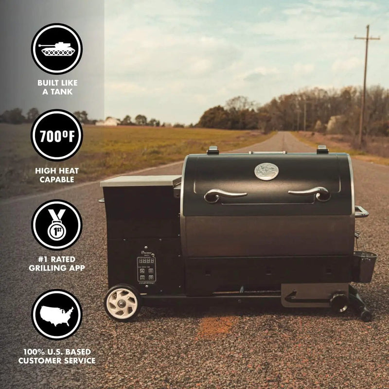recteq Pellet Grill - Road Warrior 340 + Searing Essentials Bundle, Portable Electric Pellet Smoker Grill, BBQ, Wood Pellets, Sear, Smoke, and More by GreenHaven Gardens