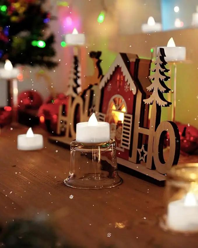 BEICHI Flameless Candles, 24Pack Battery Operated Candles, LED Tea Lights Candles Battery Operated, Flickering Fake Candles for Wedding Halloween Christmas Diwali- Pure White Light by GreenHaven Gardens