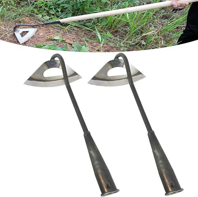 Garden Hoe All-Steel Hardened Hollow Hoe, Sharp Durable Garden Weeding Tools, Garden Edger Weeder Portable Household Vegetable Garden Shovel for Backyard Loosening Farm Planting Weeding by GreenHaven Gardens
