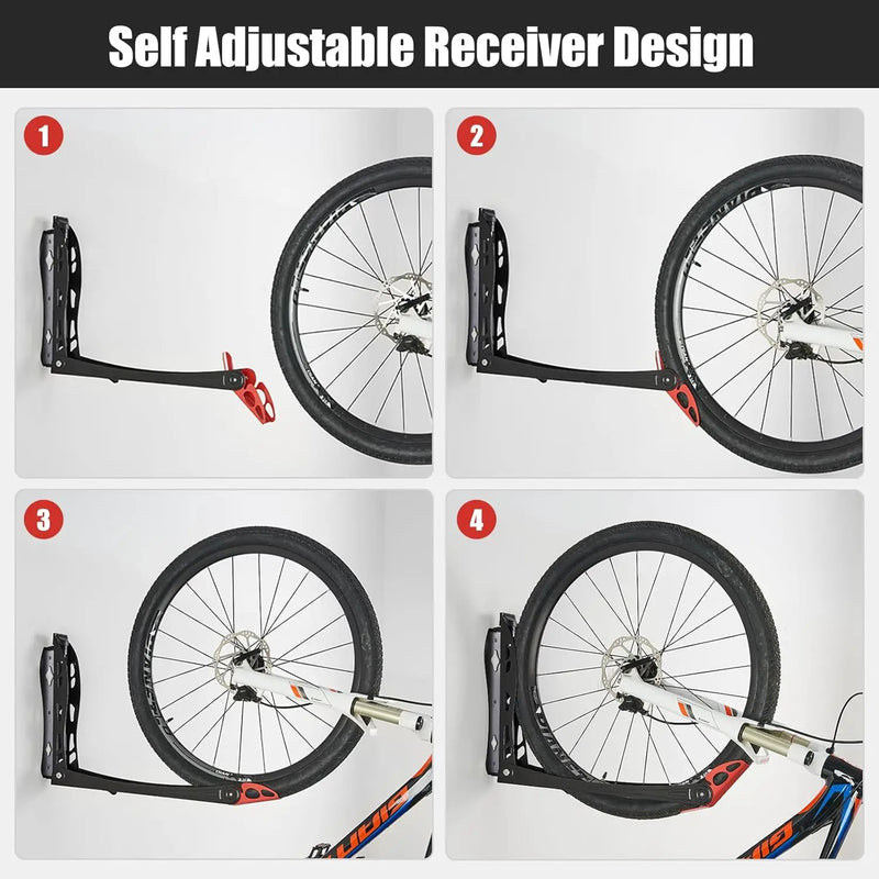 Ultrawall BIKEPAL Swivel Bike Racks - No Lift Wall-Mounted Bike Storage Solution for Home & Garage by GreenHaven Gardens