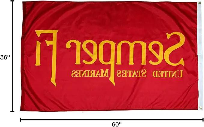 FlagSource Semper Fi Nylon Military Flag, Made in The USA, 3x5' by GreenHaven Gardens