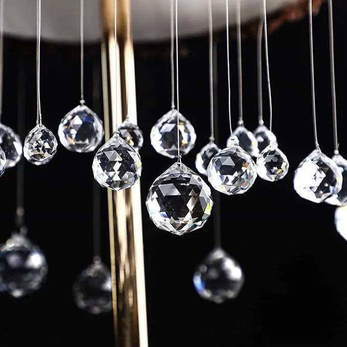 Crystalsuncatcher Clear Glass Crystal Ball,12PCS 30mm Prism Feng Shui Lamp Hanging Drop Chandelier Pendants Suncatchers for Home Decor Party by GreenHaven Gardens
