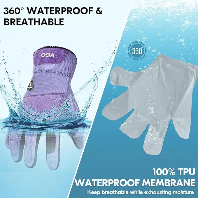 Vgo... Winter Gardening Gloves Women,Safety Work Gloves, Puncture-proof,Thornproof,Touchscreen(1 Pair,S,Purple,SL7471FLWP) by GreenHaven Gardens