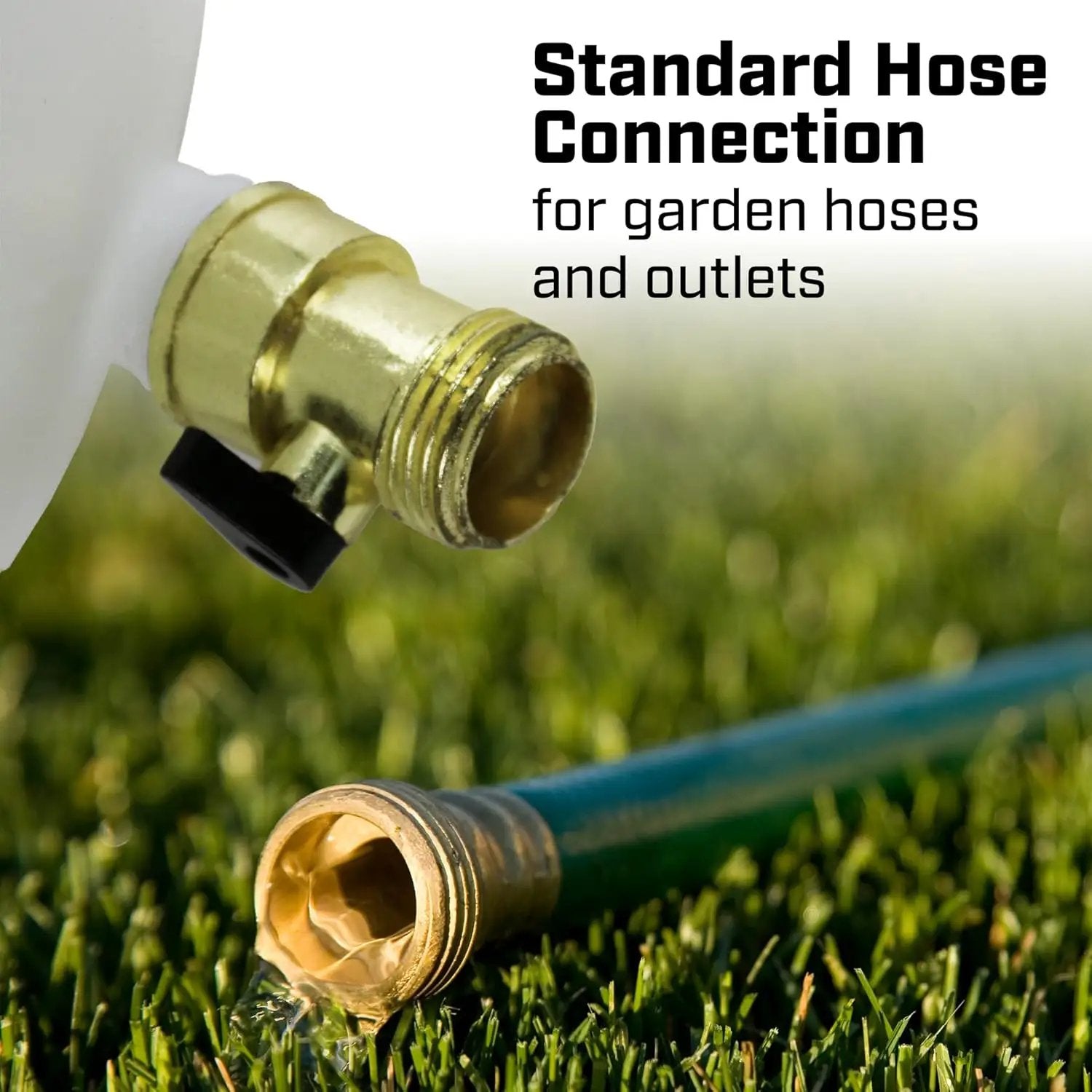 Chapin 4710 1-Gallon HydroFeed in-Line Fertilizing Injection System for Sprinklers and Direct Hose Use, 1-Pack, Translucent White by GreenHaven Gardens
