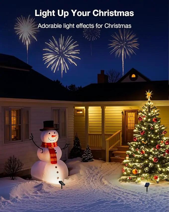 Solar Power Spotlight Outdoor Waterproof Landscape LED Accent Lighting for Yard, Tree, Plants, Walls, Path, Garden, Statues, Adjustable Brightness,Dusk to Dawn Long Lasting 6 Pack Cool White by GreenHaven Gardens