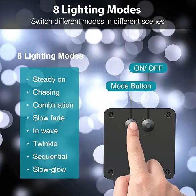 kolpop Solar Fairy Lights for Outside Waterproof, 3 Pack 32FT 80LED Solar Powered String Light Outdoor, 8 Modes Copper Wire Solar Twinkle Lighting for Tree Garden Yard Christmas(Cool White) by GreenHaven Gardens